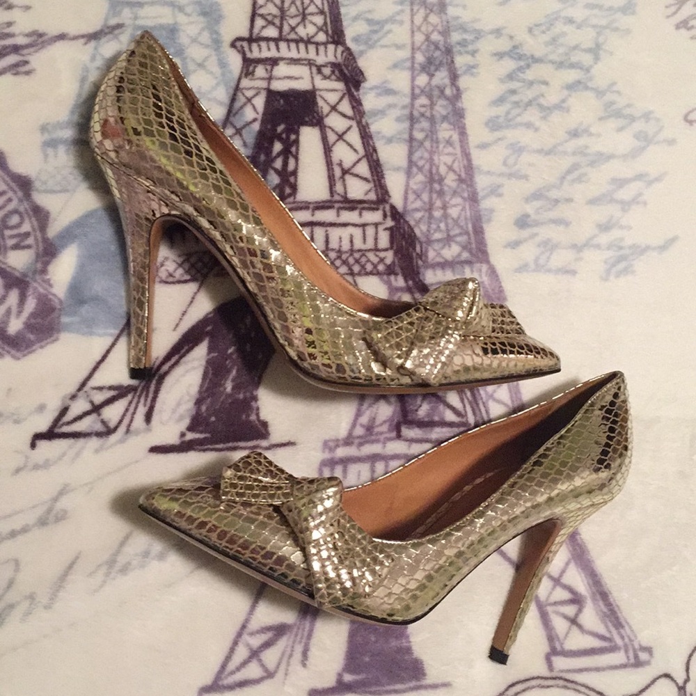 Isabel Marant Gold scales pointed heels